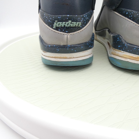 Jordan Dub Zero 311046-007 Mens 9.5 Basketball Shoes Wolf Gray Leather Sneakers - Picture 6 of 13